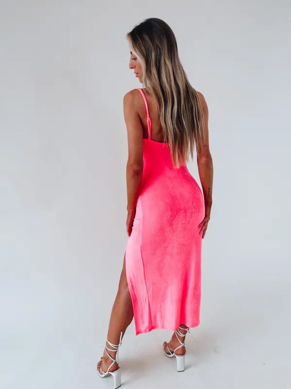 Pink Monika Midi Dress-62366