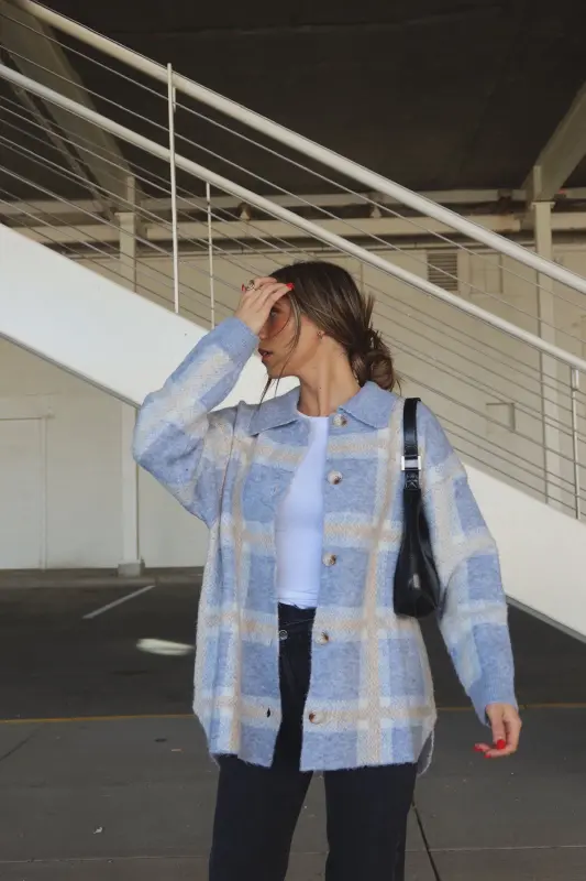 Bailey Plaid Oversized Jacket