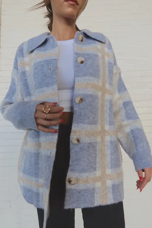 Bailey Plaid Oversized Jacket