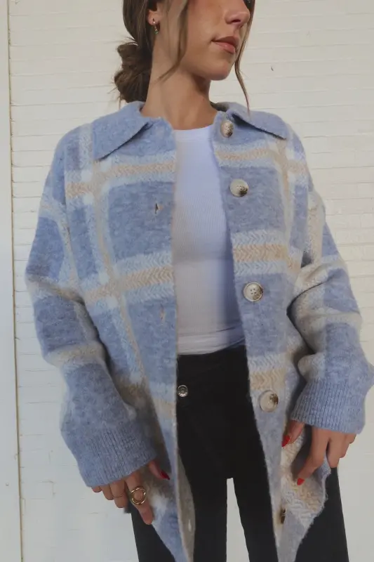 Bailey Plaid Oversized Jacket