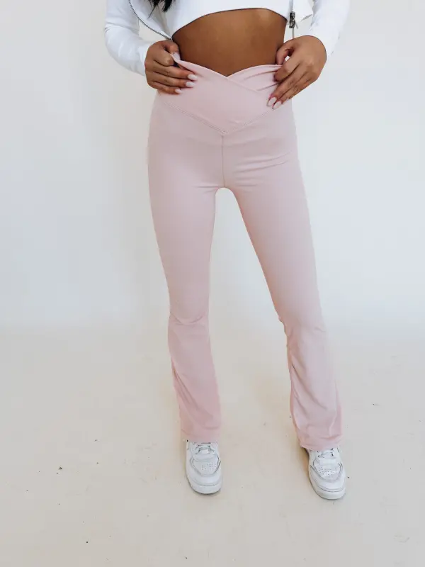 Raven Crossover Flare Leggings-88724