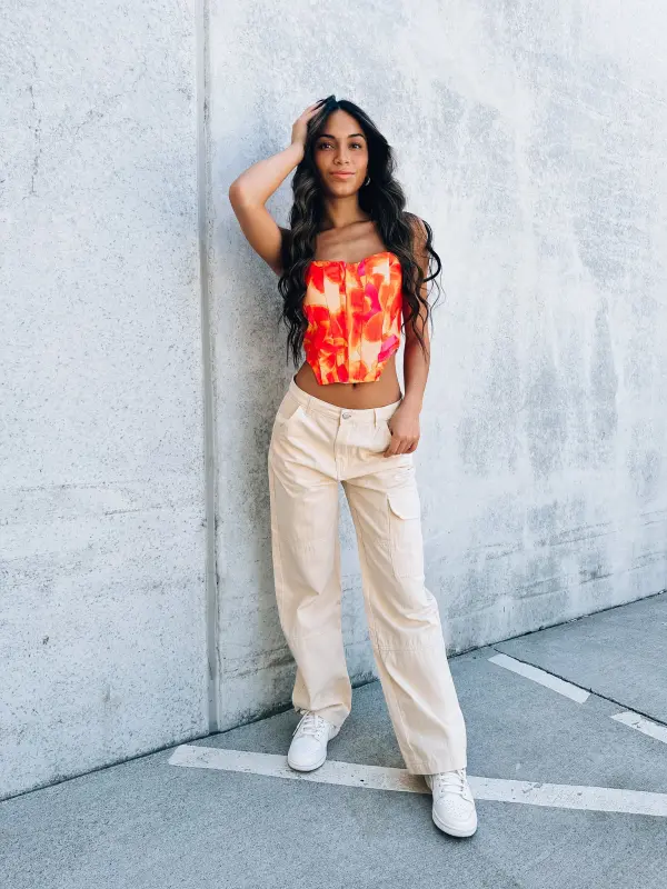 Danny Multi Color Corset Top