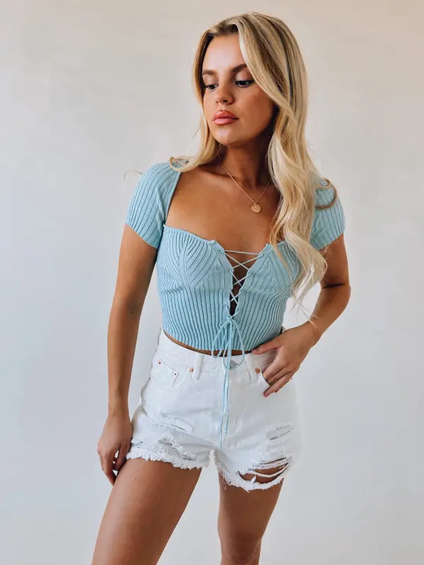 Kameron Lace Up Top