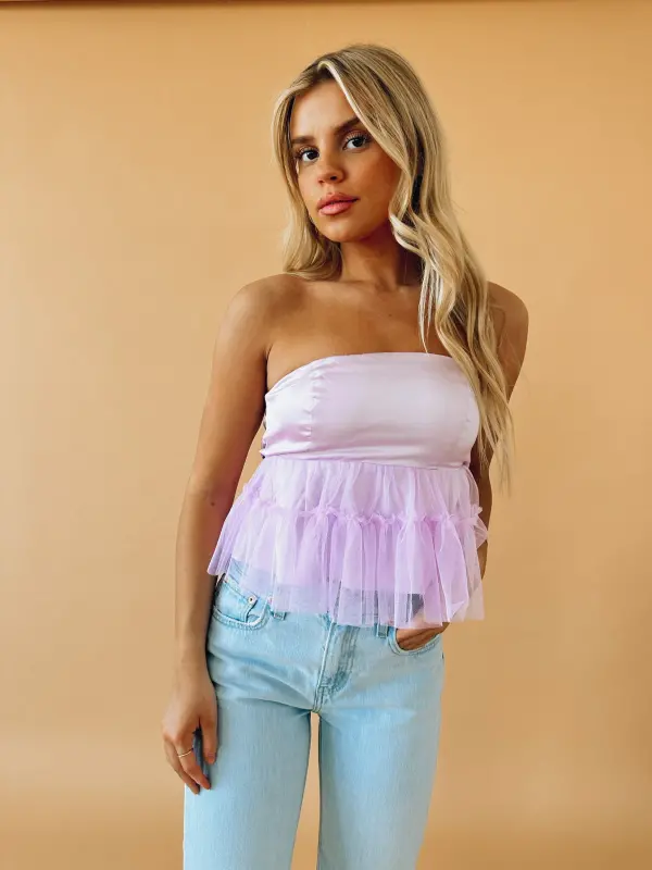 Payton Organza Peplum Top-84578